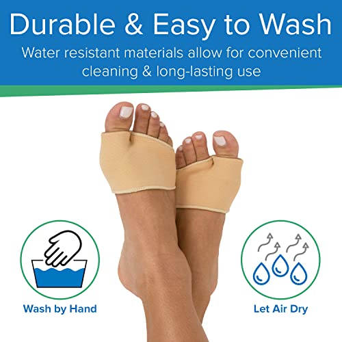 Vivesole Gel Metatarsal Sleeves - Forefoot Pad Support - Foot Cushions For Pain Relief, Arthritis, Calluses, Blisters And Neuroma - Anti Fatigue Compression Soft Padded Brace - For Men And Women (Medium) #TOP5