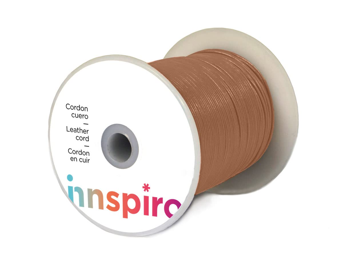 Cordon en cuir naturel 1,0 mm anti-rupture bobine 100 m sans nœud