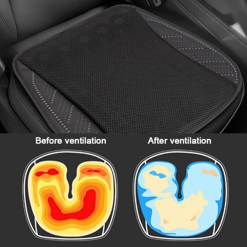 Almohadilla de asiento refrigerante de alta comodidad con flujo de aire regulable USB 3