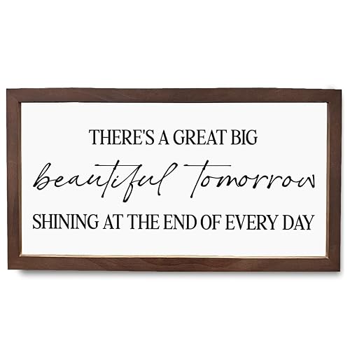 Positive Wood Decor, Framed Wall Plaque for Bedroom Decors, Home