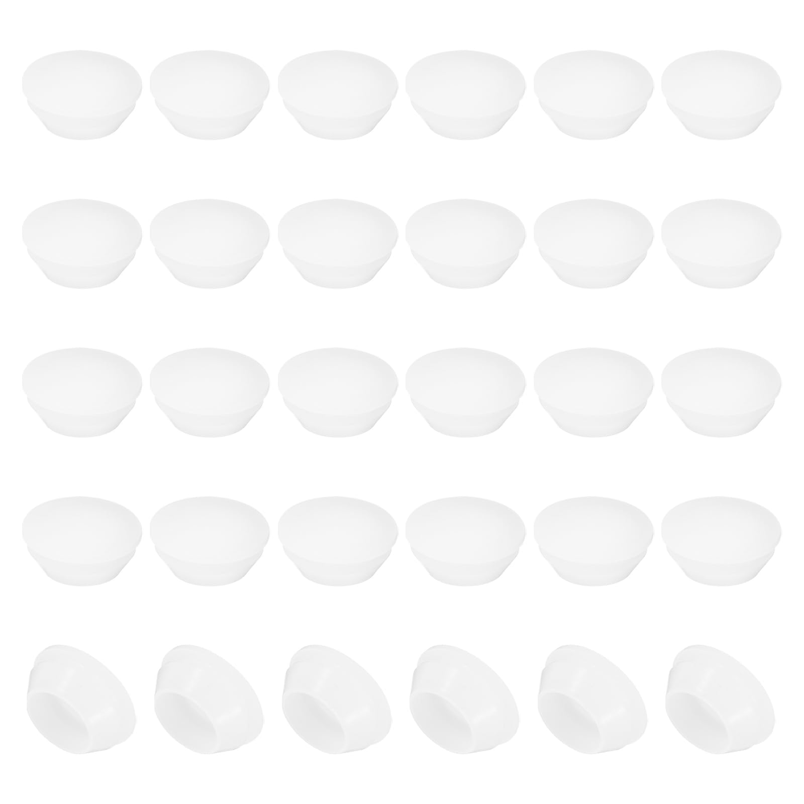 PATIKIL 18mm Diameter Silicone Round Snap, 30 Pcs in Type Locking Furniture Hole Plug Button Protective Cover Cap Head Fit for 2.5-18mm Hole for Seal