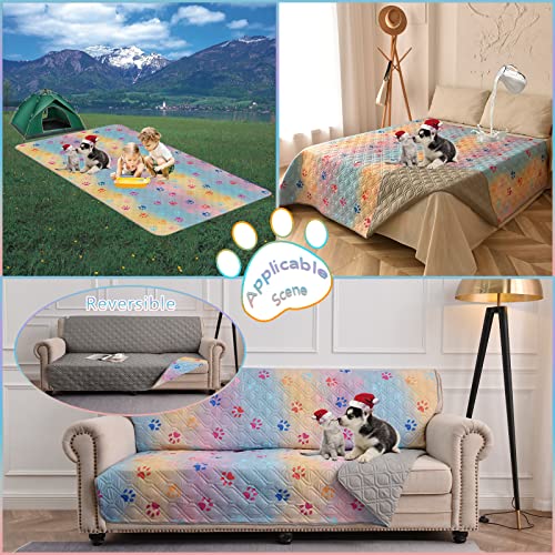 Topthumbs 100% Waterproof Dog Bed Cover 52x82 inch Reversible Changing Pad Reusable Camping Mat for Kids/Pet/Dog/Cat… - Image 7