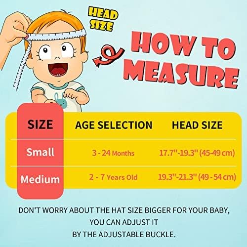 2-Pack Toddler Baby Sun Hat Kids Summer UPF 50+ for Boys Girls Adjustable Beach Hats with Bucket Wide Brim Age 1-7 Years(Grey+White,Small) - Image 4