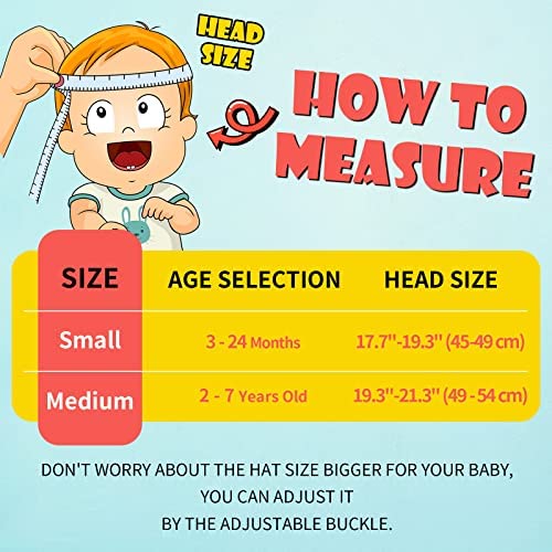 Image of Toddler Baby Sun Hat Kids Summer Beach Essentials Adjustable Beach Hats with Bucket Wide Brim for Boys Girls Age 0-14 Years