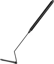 Chicote de grama com lâmina serrilhada de dois gumes, ferramenta manual de cortador de grama, cortador manual de aço manganês, resistente e durável, corte de grama alta e ervas daninhas