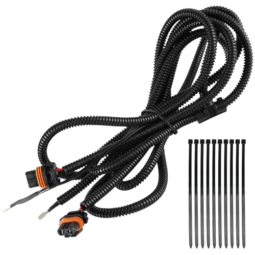 HIMARKLIF Fog Light Wiring Harness Kit Replacement with Instructions, Fog Lamp Wiring Harness Compatible with Chevrolet Silverado 1500 2500 2003-2006 (2007 Classic)