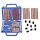 VonLux Reifen Reparatur Set Reifenreparaturset 42tlg Auto Reifen Reparaturset, Flicken Satz, Autoreifen Flickzeug Pannenset für PKW, Motorrad, LKW, ATV, Traktor usw.