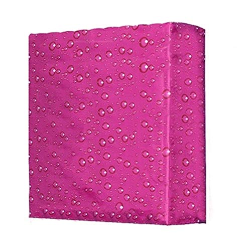 Luftstaubabdeckung Anlage Außenhaube Regen Und Sonnenschutzabdeckung Klimaanlage Staub 5-7-10 Gemeinsame (Color : Pink, Size : XXL)