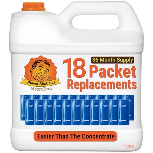18 LAMDASH WES4L03 cleaner concentrate replacements—36 months of clean shaving by Shaver Shebang NextGen