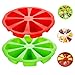 2 Pezzi Stampo in Silicone a Forma di Triangolo,Biluer Stampo per Torta in Silicone Tortiera 8 Cavità Triangolare Torte Muffin 8 Cavità per Dolci Pizza Fette di Torta Torta e Pane (Rosso e Verde)