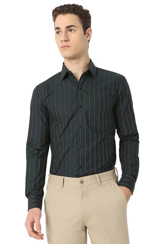 Image of Men's Striped Cotton Formal Shirt