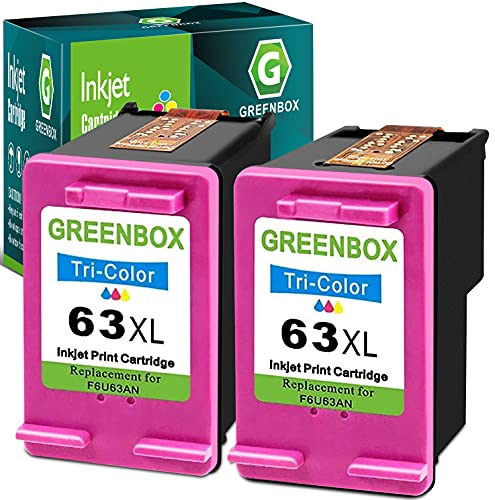 Cartouche HP 63XL GREENBOX pour remplacer l'encre vide de votre imprimante Deskjet 2130 ou Envy 4520