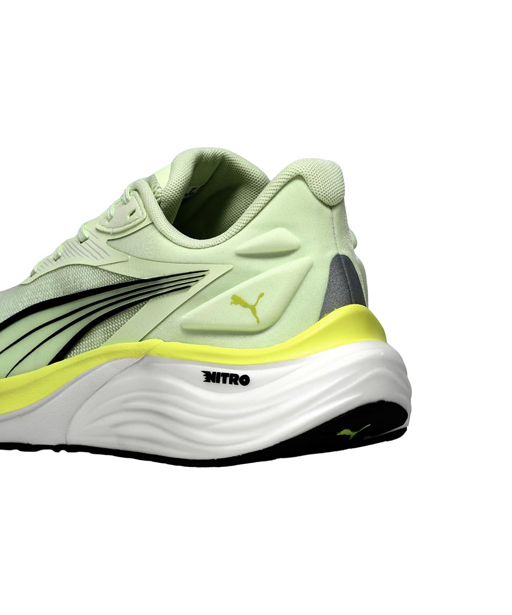 PUMA Electrify Nitro 4 Męskie buty do biegania szosowego, Apple Spritz-LUX Lime Black, 45 EU, Apple Spritz Lux Limonka PUMA Czarny, 46 EU