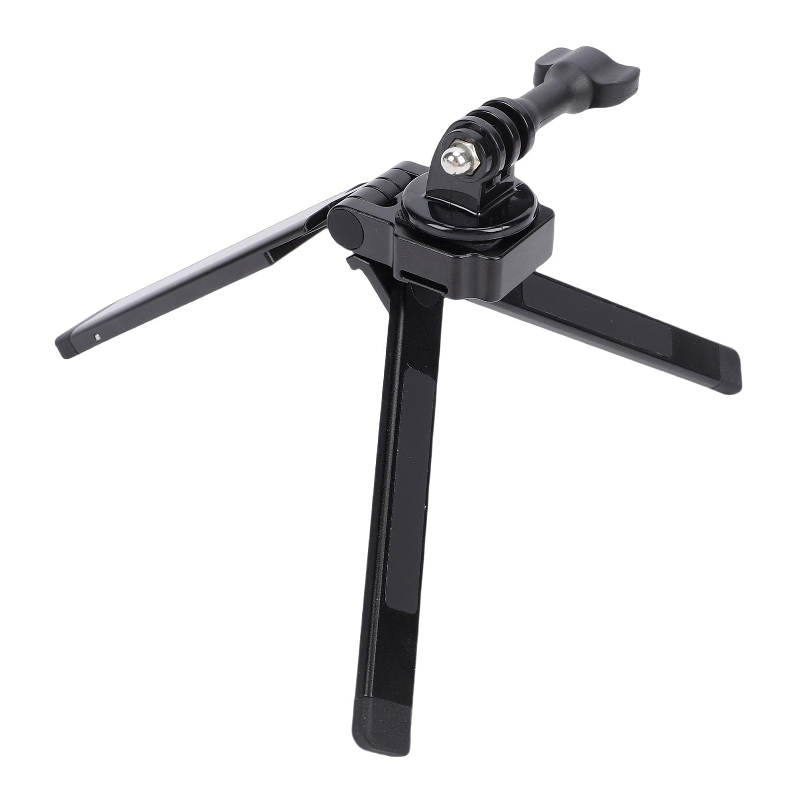 Treppiede Magnetico Pieghevole, Mini Treppiede Portatile in Lega di Alluminio con Angolo Regolabile a 250° e Filettatura Universale da 1/4 di Pollice per Smartphone Action Camera