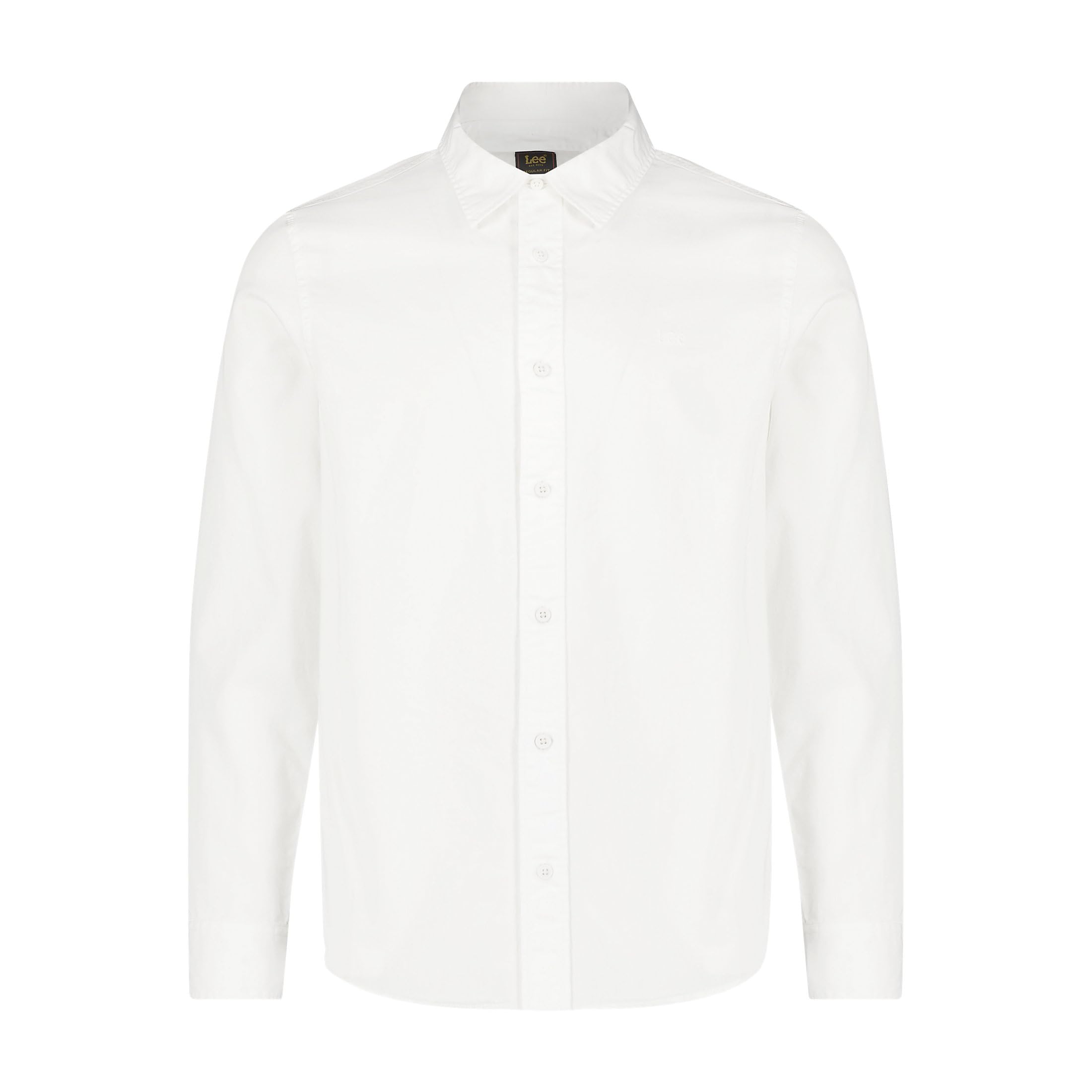 Lee Men's Patch Shirt Shirt, Bright White, Small