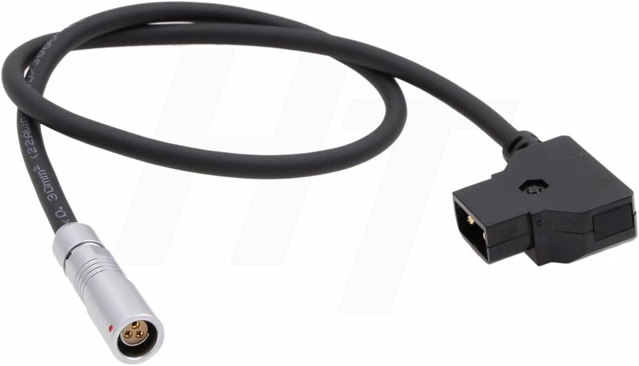 V Mount D-tap to Fischer 3 Pin Female RS Power Conversion Adapter Cable for Alexa Sony Camera 20''