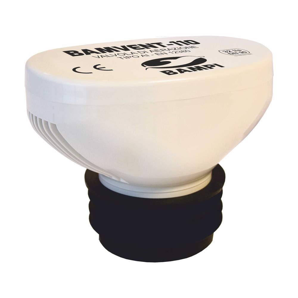 Valvola di aerazione antiodore antirisucchio per scarico dn. 75-90-110 mm Bamvent - BAMPI SPA STBAMV11