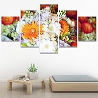 SIGNWIN 5 Panel Canvas Wall Art Modern Art for Home Decorations Ready to Hang - 60