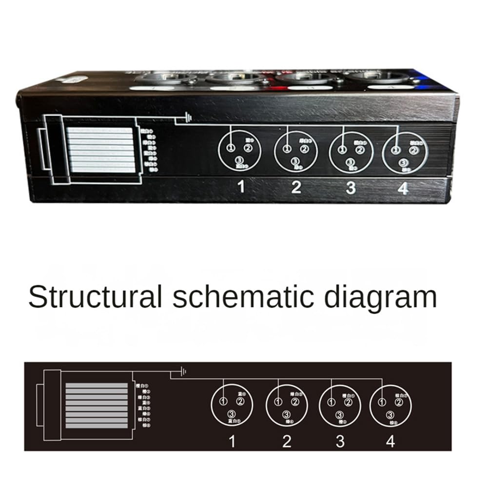 1 Paar 4-K-3-Pin-XLR- oder 6,3-mm-Audio- und Netzwerkkabel-Verlängerung, Netzwerk-Verlängerung; Stecker + Buchse