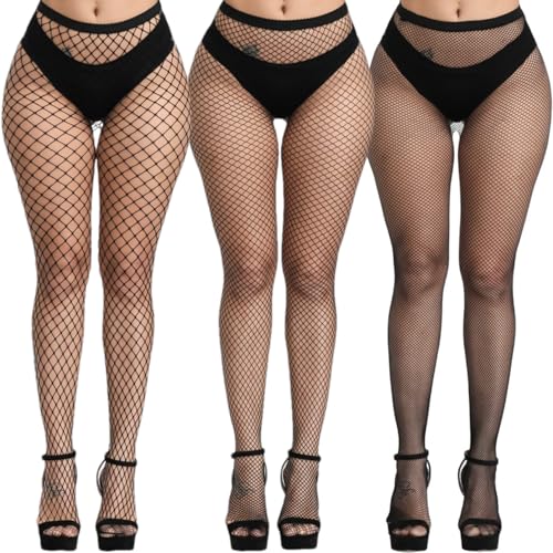 Image of Fishnet Stockings for Women's High Waist Fishnet Tights Pantyhose