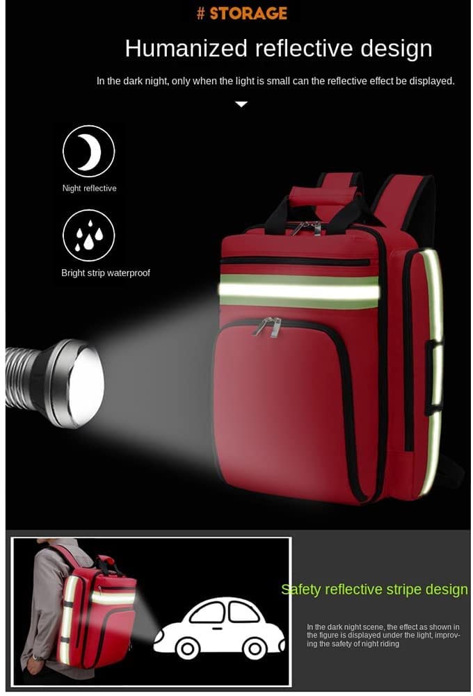 Kit de Primeros Auxilios Portátil, bolsa de emergencia para traumatismos, mochila de emergencia para prevención de inundaciones y estuche de almacenamiento de suministros médicos de emergencia