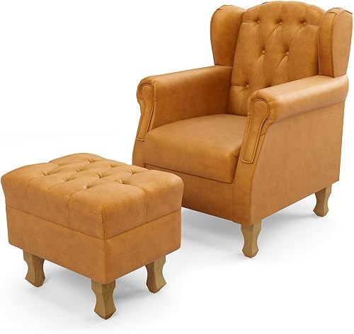Poltrona De Amamentação Yara P02 Com Puff Paris P02 Couríssimo Whisky - Lyam Decor — ver na Amazon