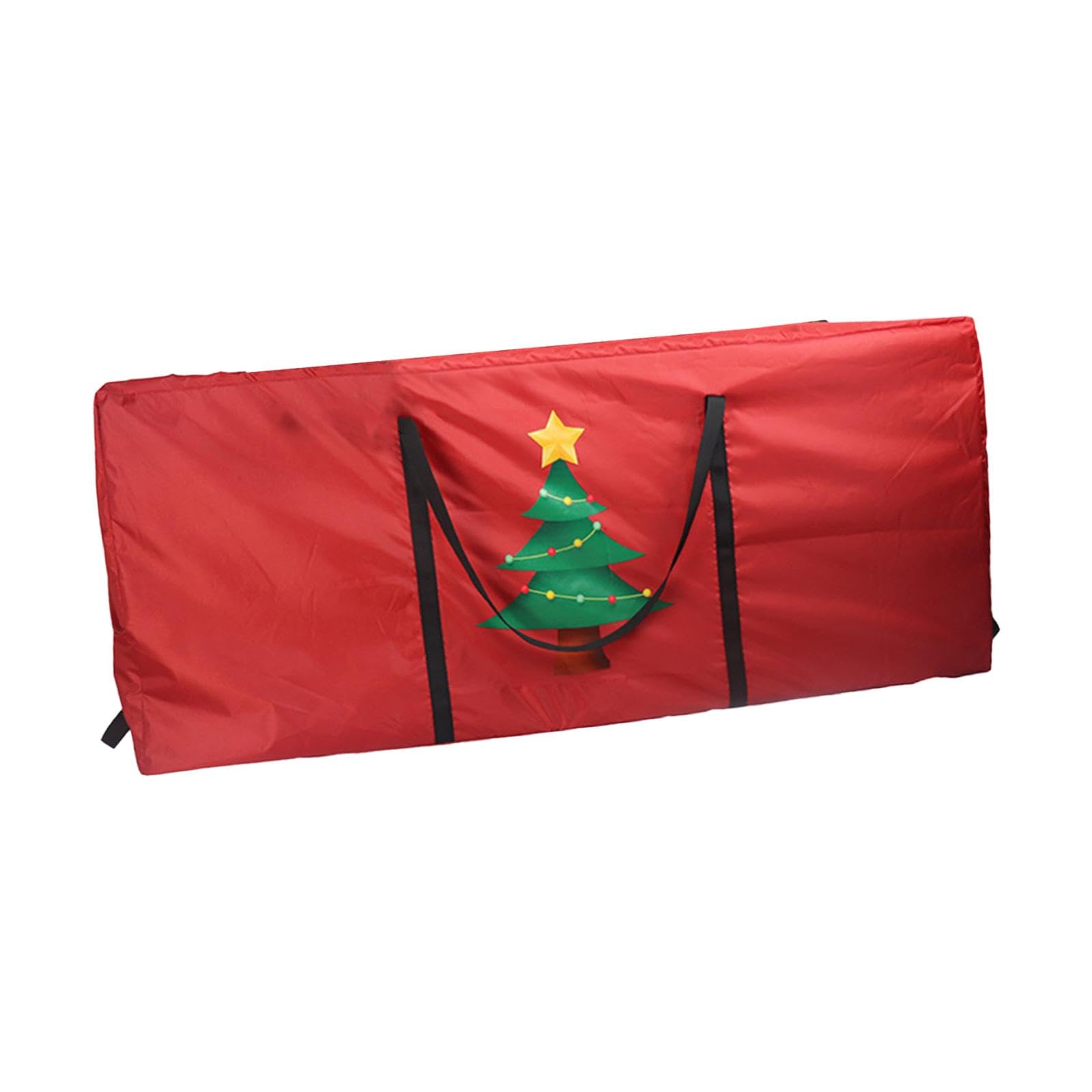 Borsa Portaoggetti per Albero di Natale, Portaoggetti per Decorazioni per Albero di Natale, Trasportino, Addobbi Natalizi, Traslochi per Feste, Ciondo, Albero Rosso