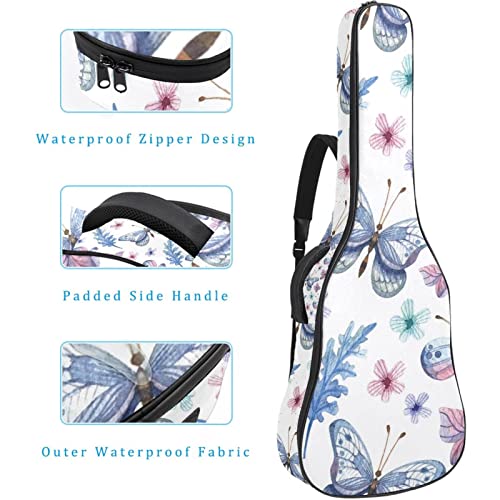 Housse étanche pour guitare acoustique avec double bandoulière et poche Motif orange dessiné à la main, Multicolore 02… - Les Beatles, Paul McCartney, John Lennon, RIngo Starr, George Harrison Housse étanche pour guitare acoustique avec double bandoulière et poche Motif orange dessiné à la main, Multicolore 02… – Image 5
