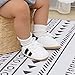RVROVIC Baby Boys Girls Sneakers Anti-Slip Oxford Loafer Flats Infant Toddler PU Leather Soft Sole Baby Shoes(12-18 Months,Toddler,0-White&Black)
