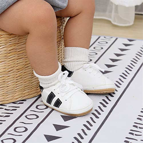 Image of RVROVIC Baby Boys Girls Anti-Slip Sneakers Soft Ankle Boots Toddler First Walkers Newborn Crib Shoes