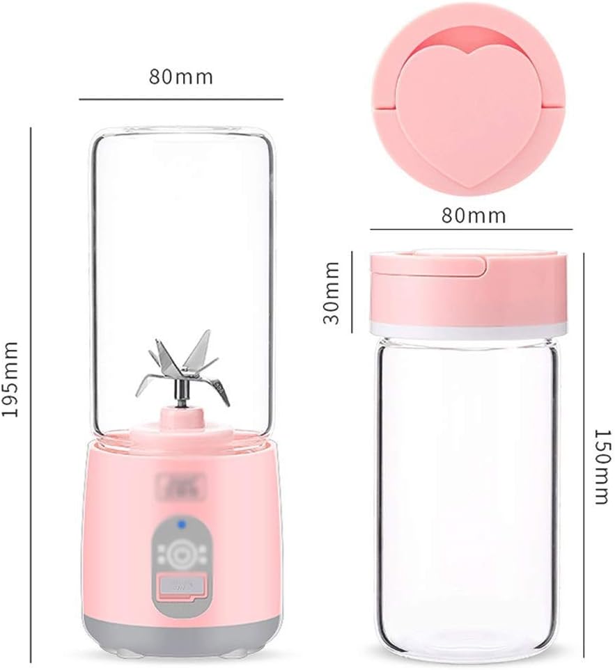 Juicer - Portable Blender, Personal Size Cup, Fruit, Smoothie, Baby Food Mixing Machine with 6 Blades(Blue)
