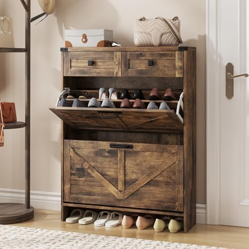 Slim Shoe Cabinet ME2 Shoe Cabnet For Entryway Wth Slde Drawer
