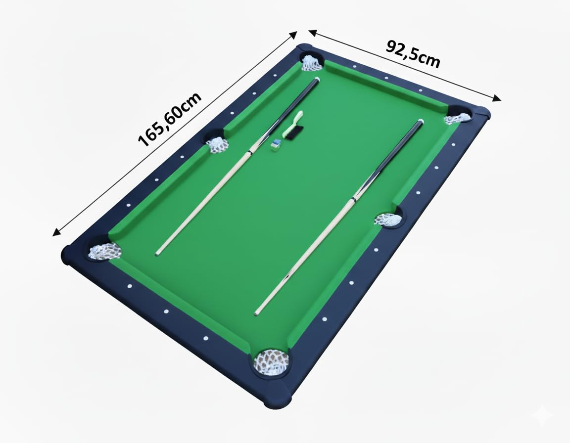 SOKKER Billard Américain avec Accessoires – Version Plateau Nomade Compacte, Transport & Installation Facile