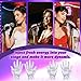 BOHUIZ 9 Pairs Silver Sequin Gloves, Sparkly Sequin Dance Mittens White Costume Short Glitter Glove for Halloween Costume Party Masquerade Cosplay Dress Accessory