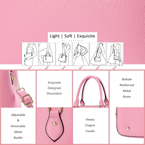 Image of CHICAROUSAL Purses and Handbags for Women Leather Crossbody Bags Women's Tote Shoulder Bag