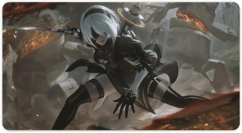 超特大ラバーマウスパッド　ヨルハ二号B型　90×40cm　厚さ3mm Amazon.co.jp: ニーアオートマタ マウスパッド NieR:Automata 2B