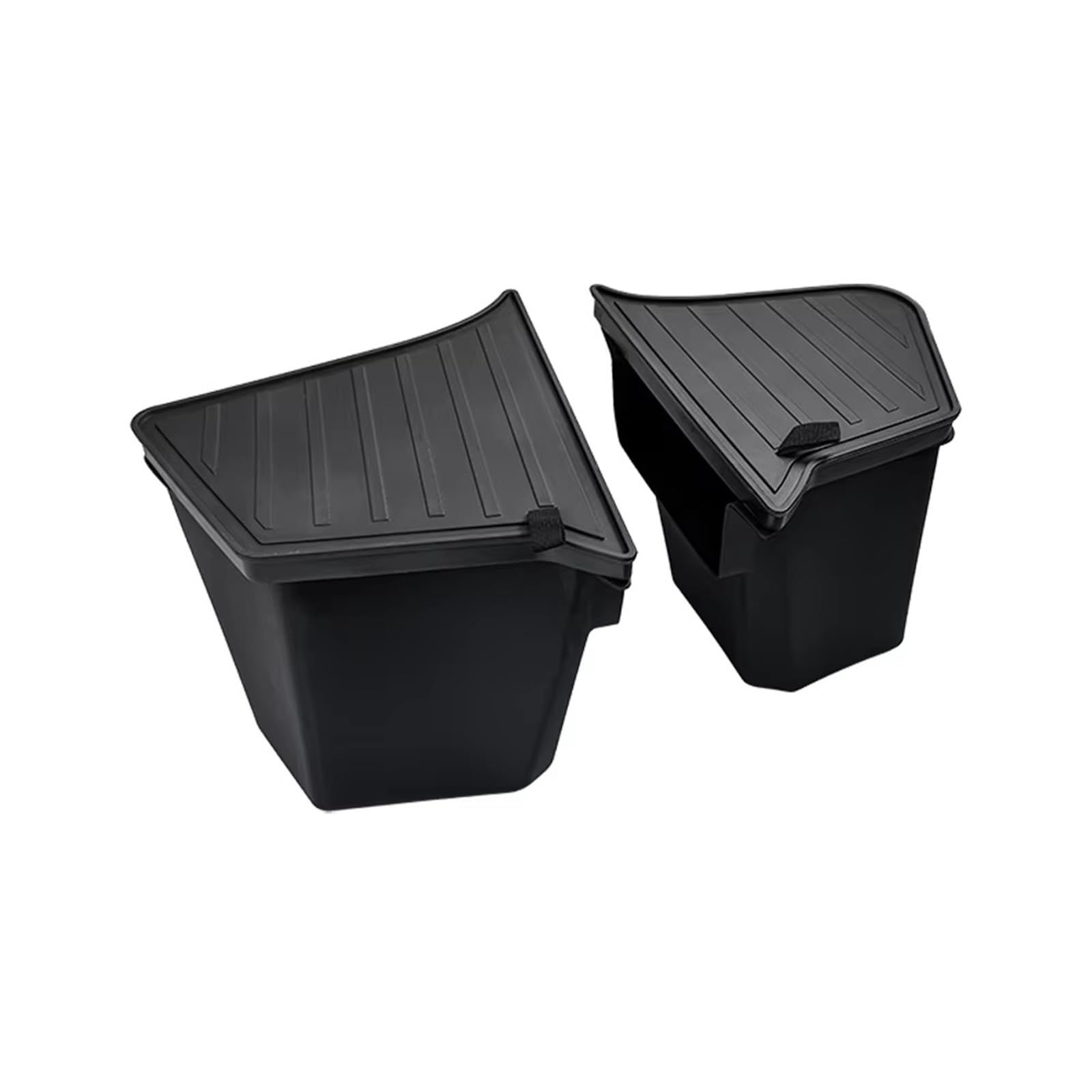 Dtpnoa Cargo Cover Rear Trunck Side Storage Box With Flocking Or TPE Lids Covers And Drawstring For Tesla New For Model Y 2025 For Launch For Juniper Rear Trunk Parcel Shelf(TPE)