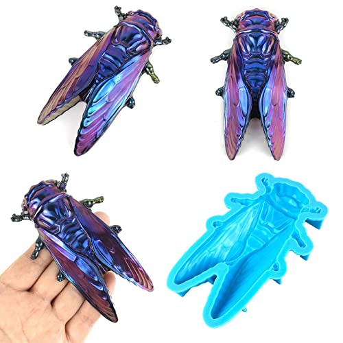 Moldes de Resina de Silicone | Moldes de resina de silicone de cigarra 3D,Molde de fundição de resin