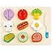1 Jeu Jouet De Simulation De Légumes Et De Fruits, Jouet Alimentaire en Bois avec Velcro, Jouet Éducatif, Lisse Et sans Bavure, Idéal pour Enfants