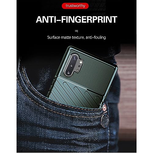 Image of Shockproof Back Cover Case for Samsung Galaxy Note 10 Plus 4G | 360 Degree Protection | Protective Design | Anti-Scratch Tough Slim TPU Case for Samsung Galaxy Note 10 Plus 4G (Green)