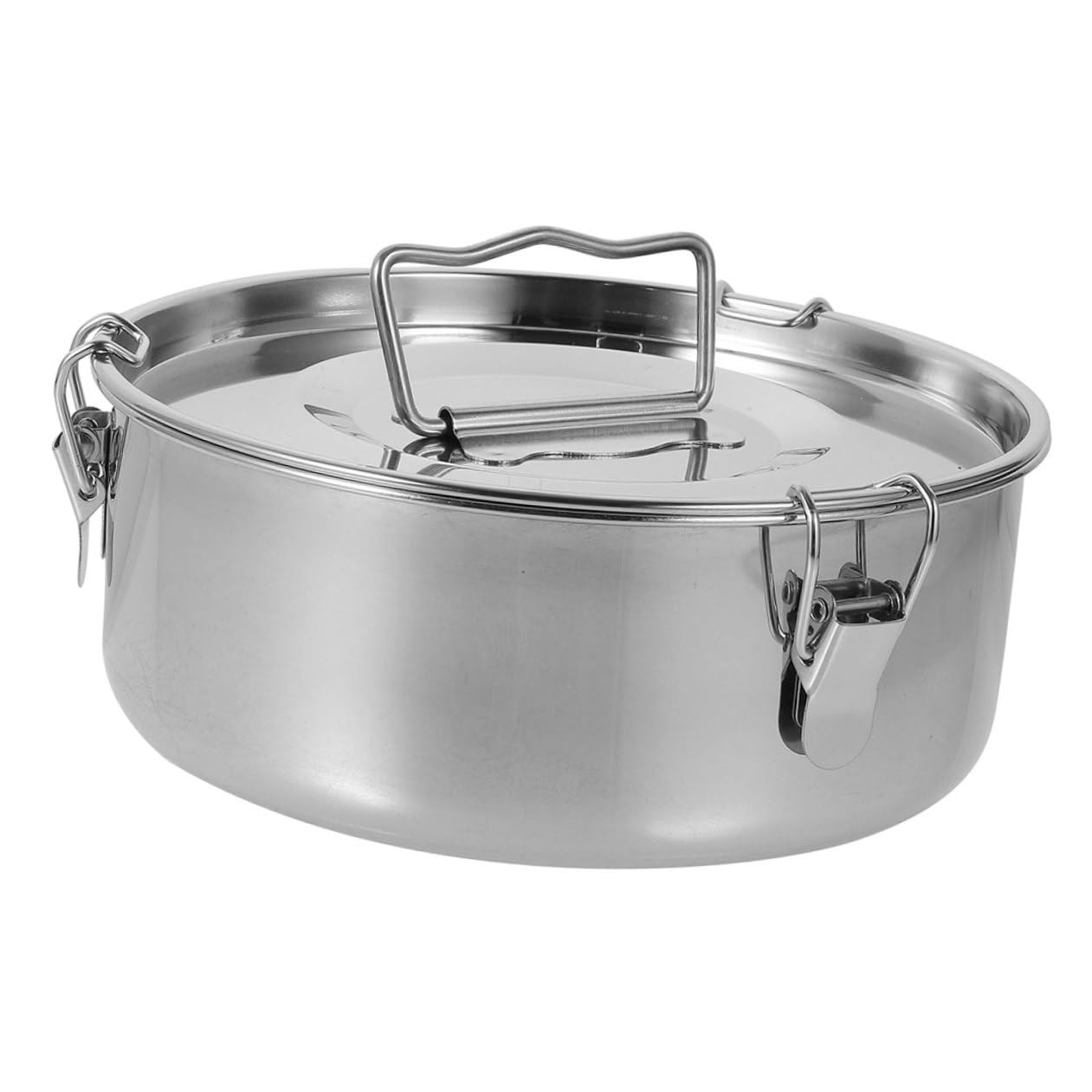 TOPBATHY Flanera de Acero Inoxidable con Tapa, Molde para Cocinar Flan con Calentamiento Uniforme y Fácil de Limpiar, Adecuado para Cocinar al Vapor y Hacer Postres