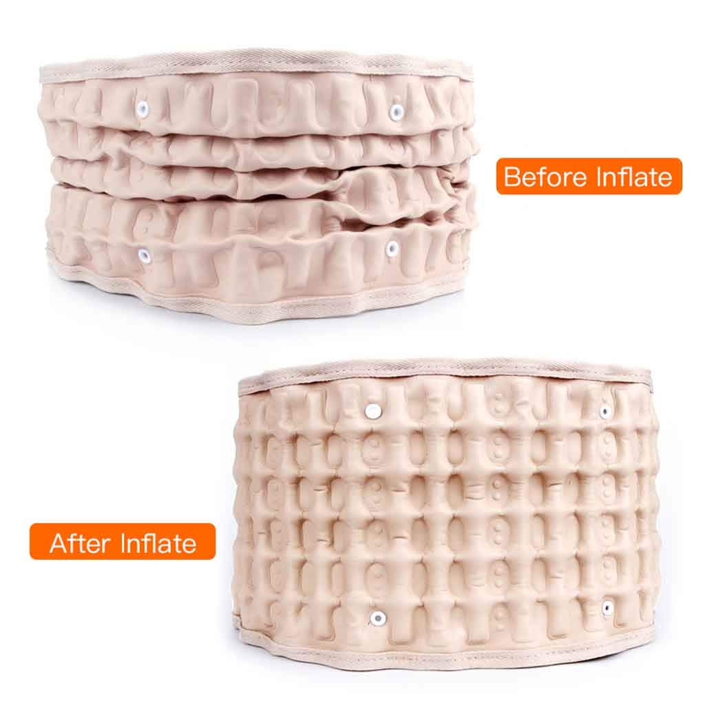 Cinturón de apoyo para la espalda de terapia de descompresión, cinturón protector de cintura para el dolor lumbar inferior, ajuste para 29-49 pulgadas