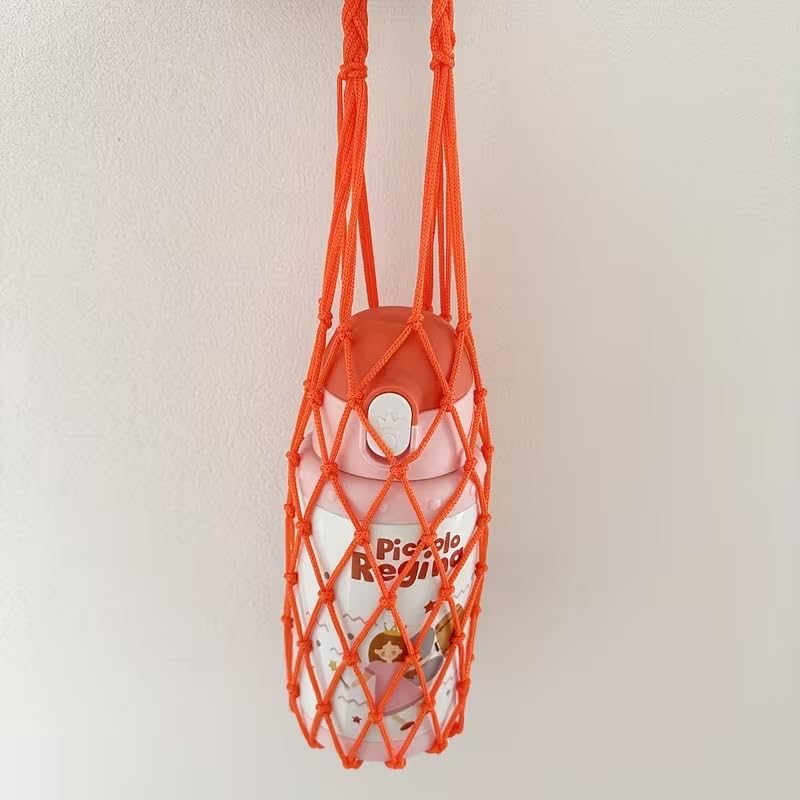 1pc hammock Hand-Woven Net, Water Cup, Drink Coffee Portable, Reusable, Hand-Held Water Kettle, Drink, Decorative Net, Storage Decorative Bag.-image-29