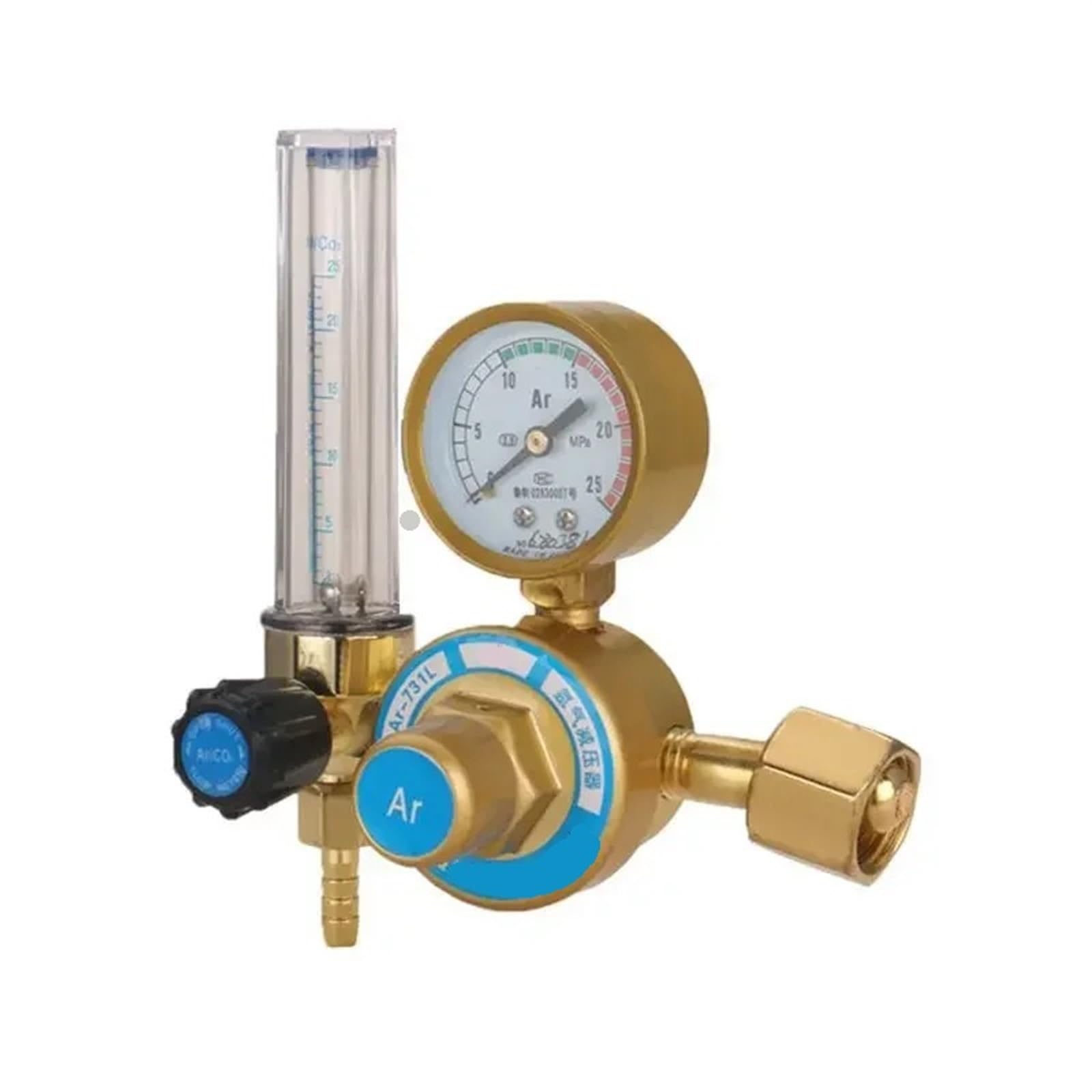 Argon Pressure Regulator Pressure Reducing Gauge Valve Double Tube Pressure Reducing Valve Pressure Gauge(Single Tube)