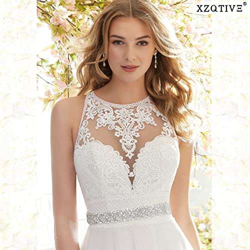 XZQTIVE Bridal Belt Handmade Crystal Rhinestone Braided Wedding Dress Sash Belt For Bridal Gowns2