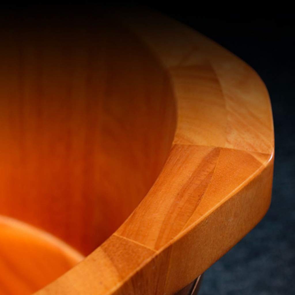 Barile per Piedi,Secchio da Bagno in Legno per Massaggio,Fatto a Mano,Pediluvi Superficie Liscia,Accessori per Il Bagno Anniversario Comfortable Anniversary