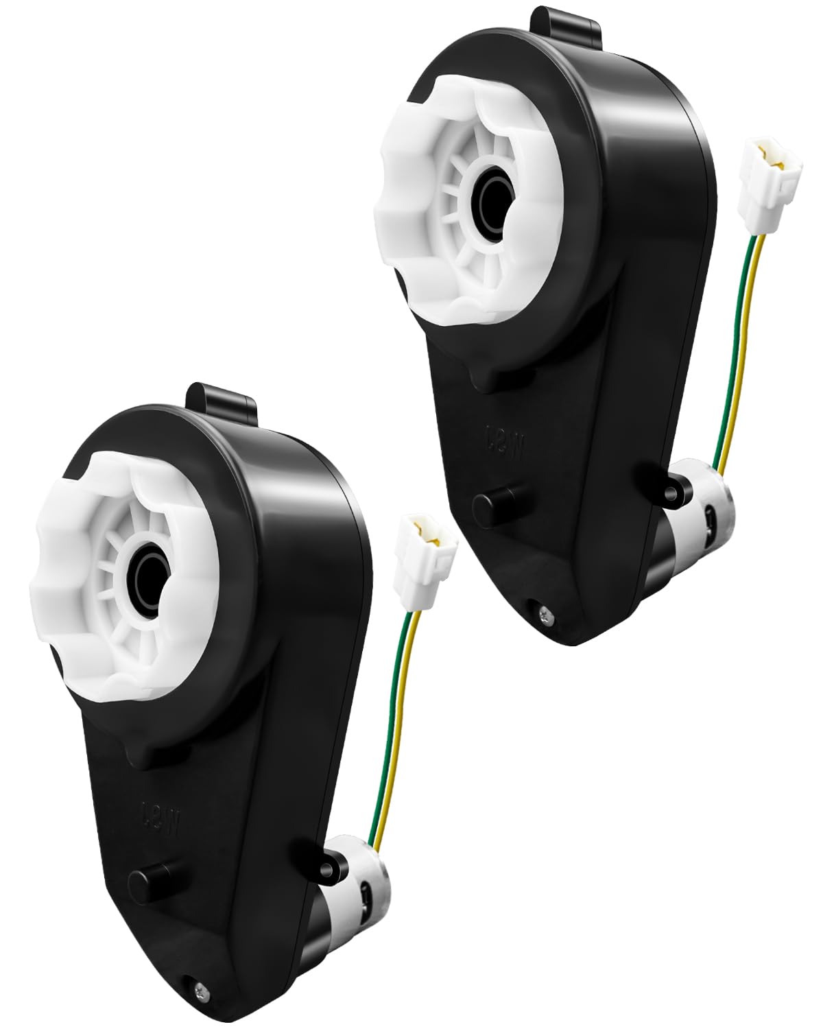 Qnbes Kids Car Gearbox Compatible with Most Children Ride On Toys, 550 12V 40000RPM Drive Motor Gearbox, 2Pcs