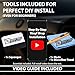 BOGAR TECH DESIGNS Side Window Chrome Delete Overlay Compatible with Jeep Cherokee 2014-2023, Gloss Black