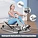 Bewegliche Hydraulische Rudergerät Justierbare Rudermaschine für Cardio Klappbar Ruderzugmaschine mit LCD Monitor, Weichem Kissen Rudergerät für Fitnessstudios, Privathäuser, Firmen, Fitnessclub