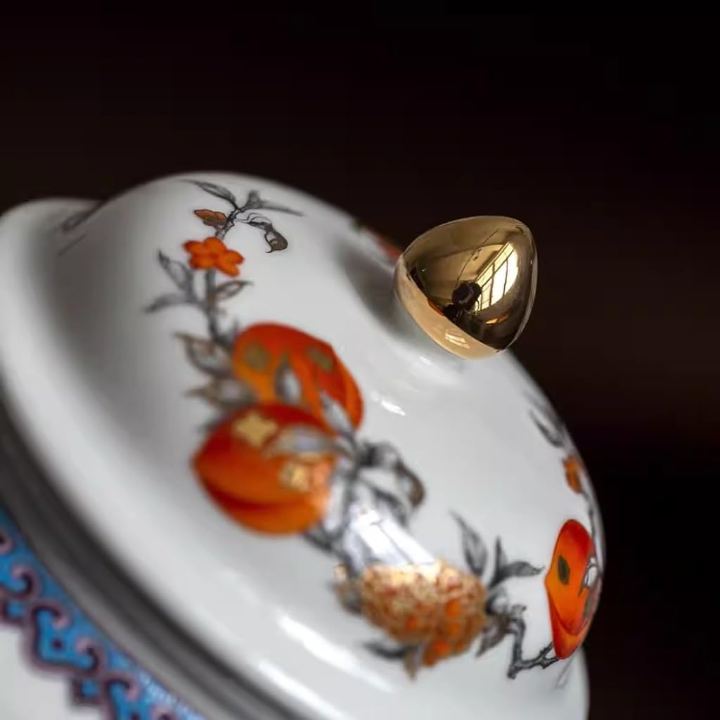 Boîtes à thé en céramique légère et Luxueuse, boîtes scellées Chinoises, Coffrets à thé Kung Fu, boîtes de Rangement pour Salle de thé